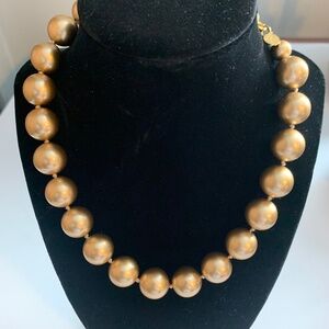 Vintage Carol Lee 18”Faux Golden Pearls. Knotted.